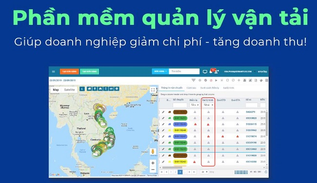 phần mềm quản lý vận tải exel